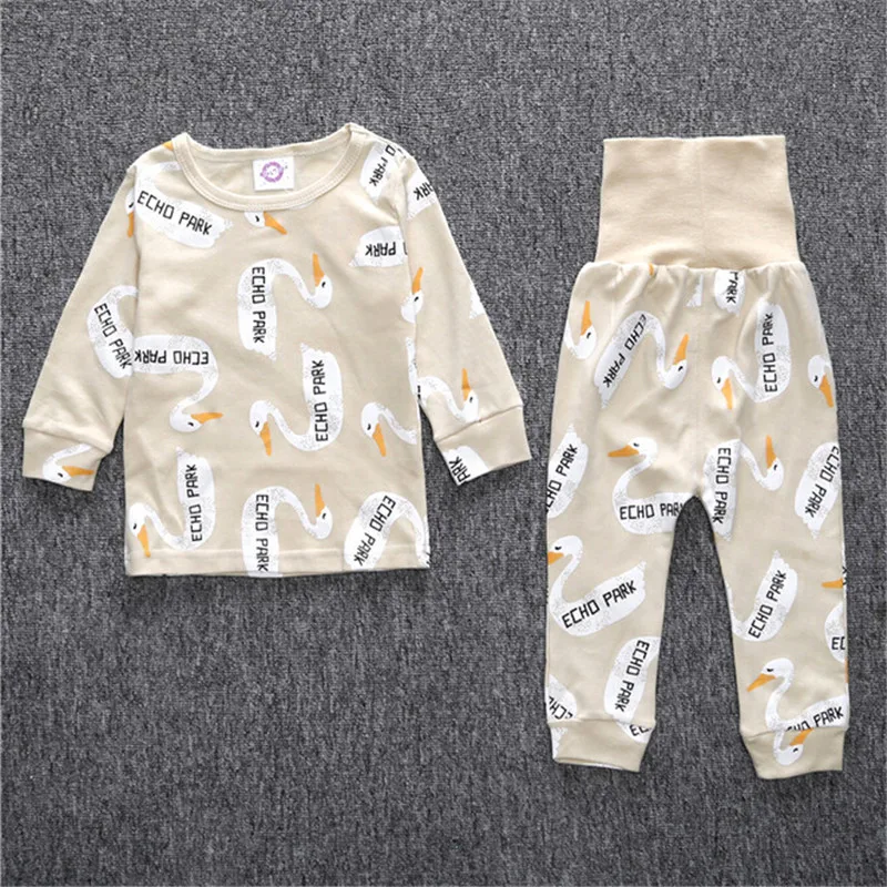Комплект детской одежды для сна 2 шт./компл. 5 цветов футболка + штаны|kids pajama sets|kids