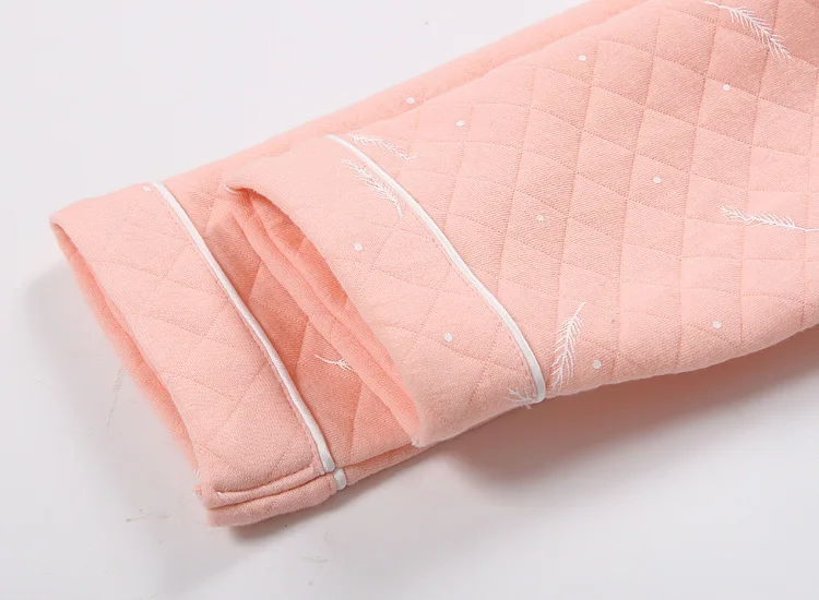 Женские пижамы из хлопка с длинным рукавом, повседневные зимние пижамы, Распродажа женских пижам