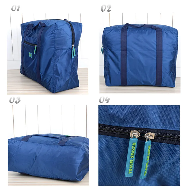 Вместительная сумка женская нейлоновая складная водонепроницаемая