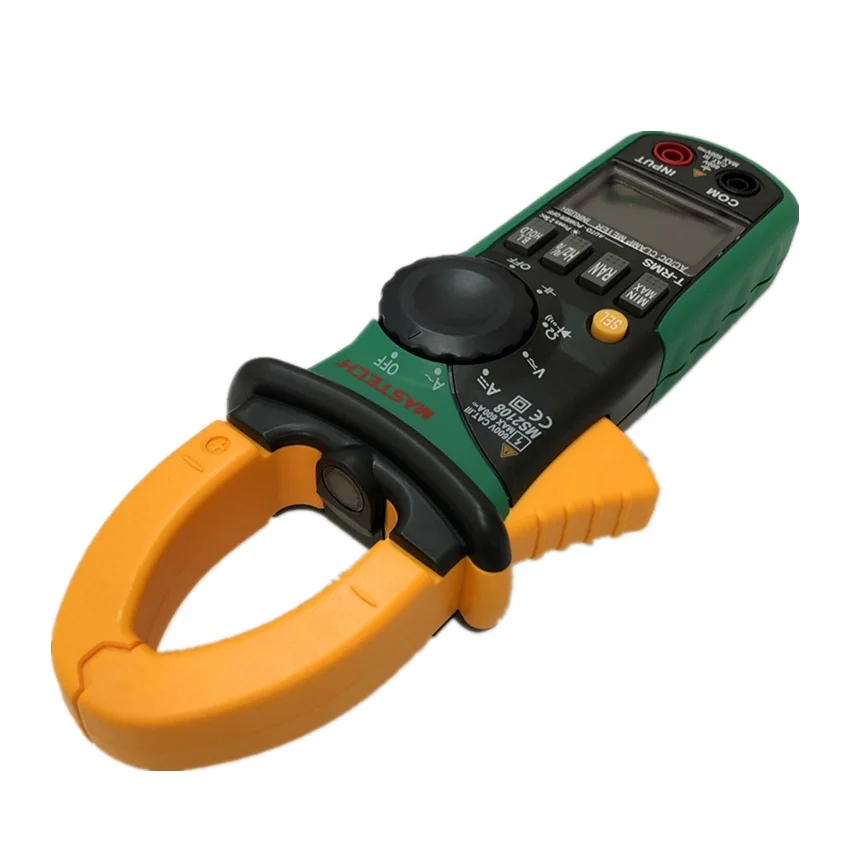 Mastech MS2108 цифровой клещи True RMS ЖК-мультиметр AC DC Вольтметр Амперметр Ом Herz. Многофункциональный тестер рабочего цикла