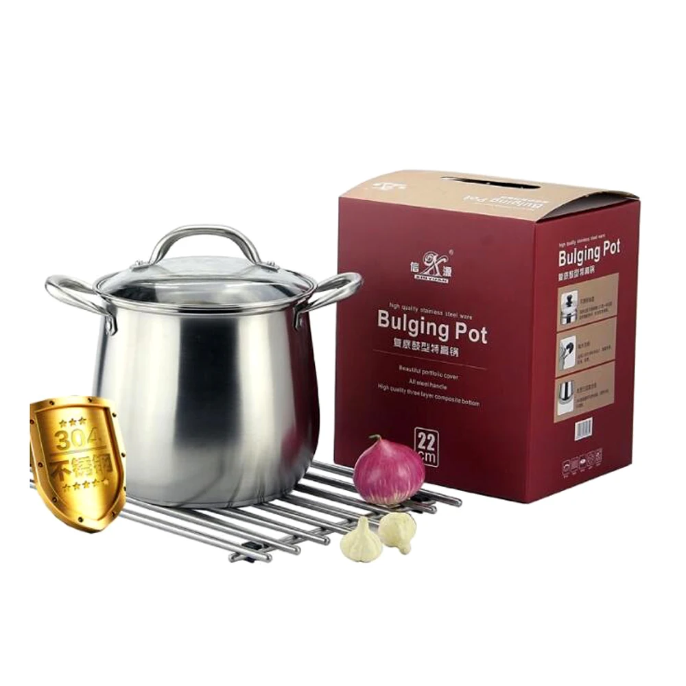 22 см суповые горшки антипригарная Кастрюля кухонная посуда кухонный суповый