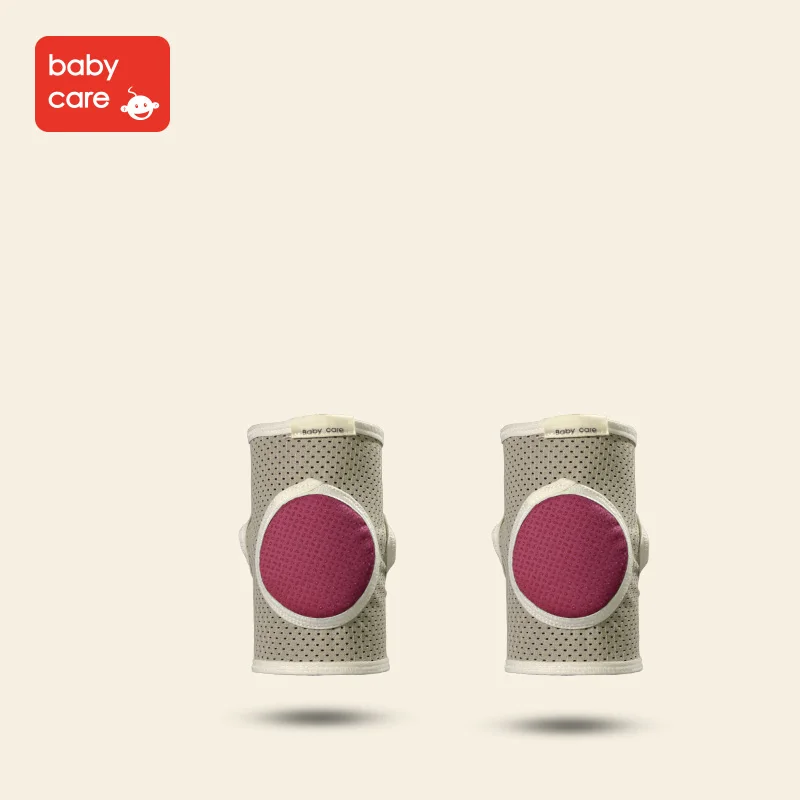 Red Детский наколенник Babycare для прогулок, Детские наколенники, безопасность Ползания, налокотники, детские силиконовые наколенники, противоскользящие - Цвет: Red