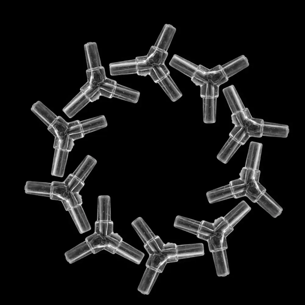 10 шт. пластиковая трубка для воздушного шланга, тройник, коннектор, адаптер для аквариума, для аквариума, кислородный насос, трубчатое соединение, фитинг, Столяр