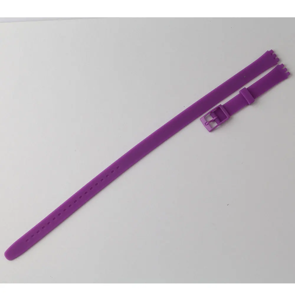 Плюс ремешок запястья 12 для часов мм Swatch LP131 LW134C Замена Мягкие силиконовые