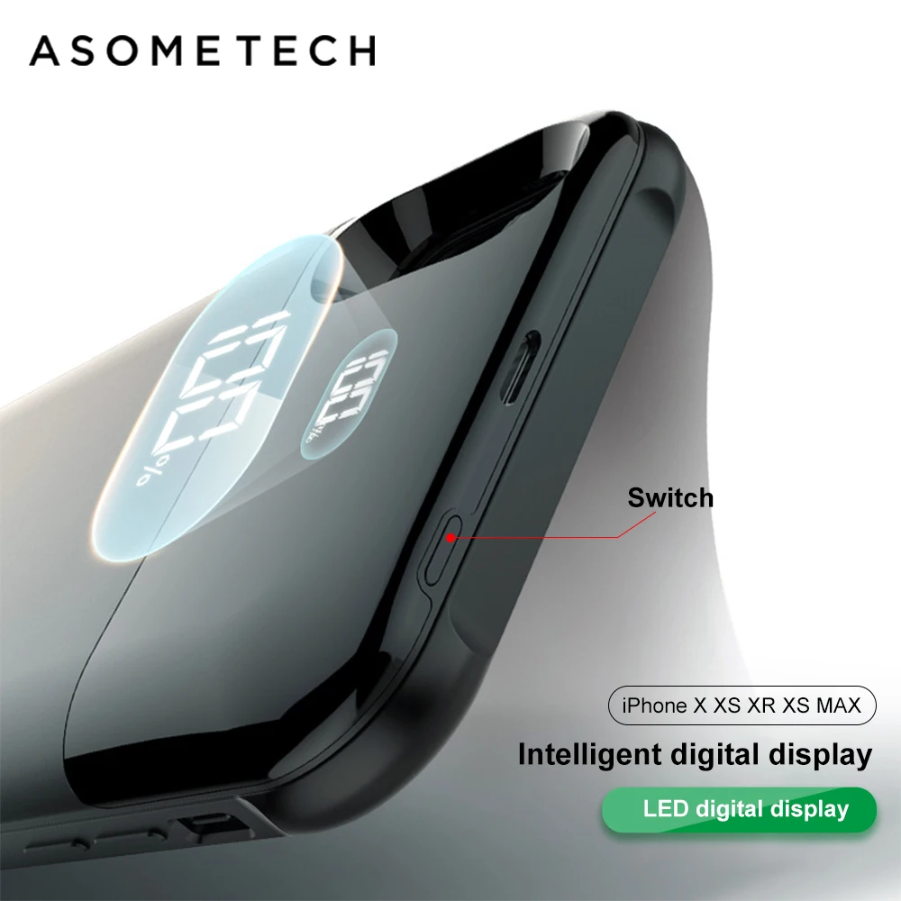 Магнитное портативное зарядное устройство для Iphone XS XR MAX с адсорбцией 5500 мАч