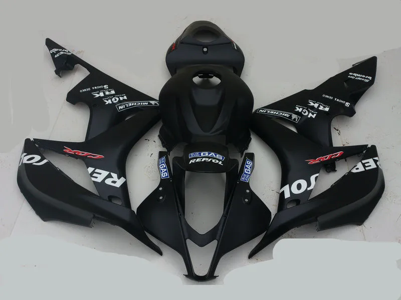 Высококлассный мотоциклетный обтекатель для HONDA CBR600RR F5 07 08 CBR 600RR CBR 600 RR 2007 2008 ABS Матовый черный обтекатель HC12