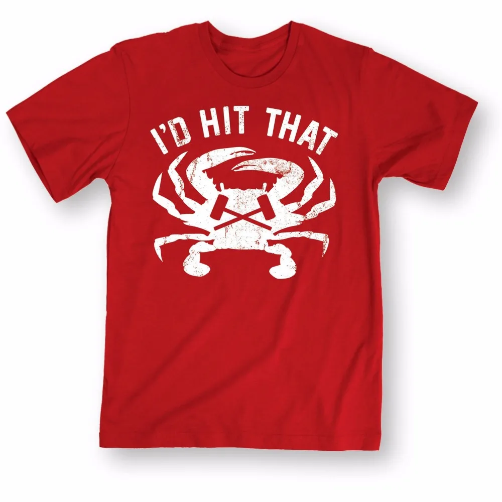 Персонализированные футболки с круглым вырезом и коротким ID хит что Краб