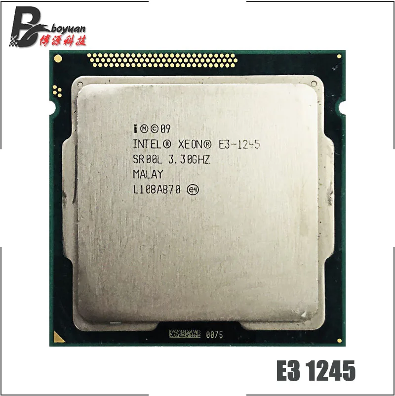 Процессор Intel Xeon 1245 E3 1155 3 ГГц четырехъядерный процессор 8M 95W LGA|cpu processor|intel xeonlga |