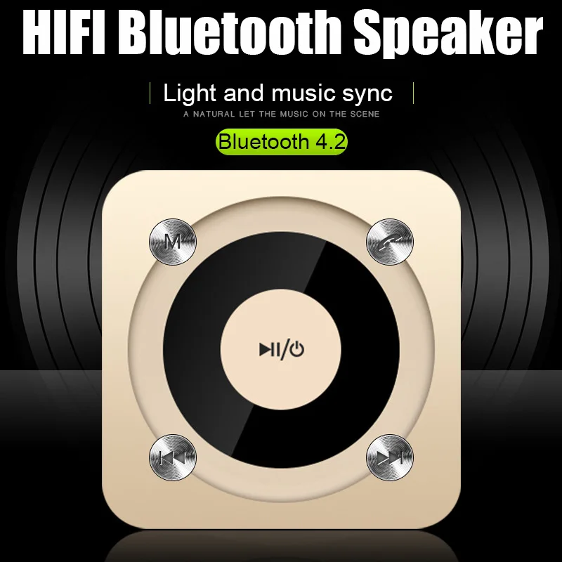 Bluetooth Колонка со светодиодной подсветкой портативная беспроводная мини колонка