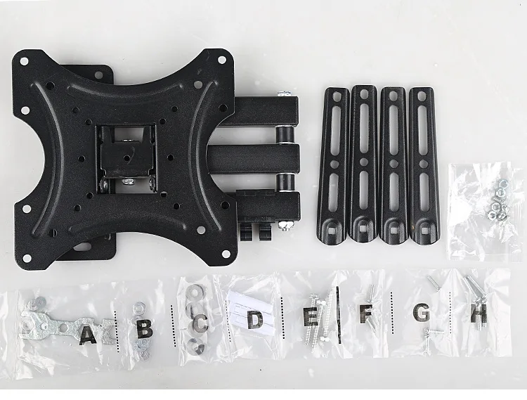 

Retractable Full Motion TV Wall Mount Bracket Wall Stand Adjustable Mount Arm Fit for Plasma Flat LED TV 14"-42" Support 25KG
