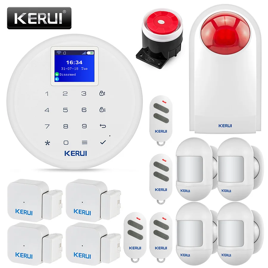 KERUI W17 Беспроводной Wi Fi GSM охранной сигнализации Системы сигнализация дома защиты