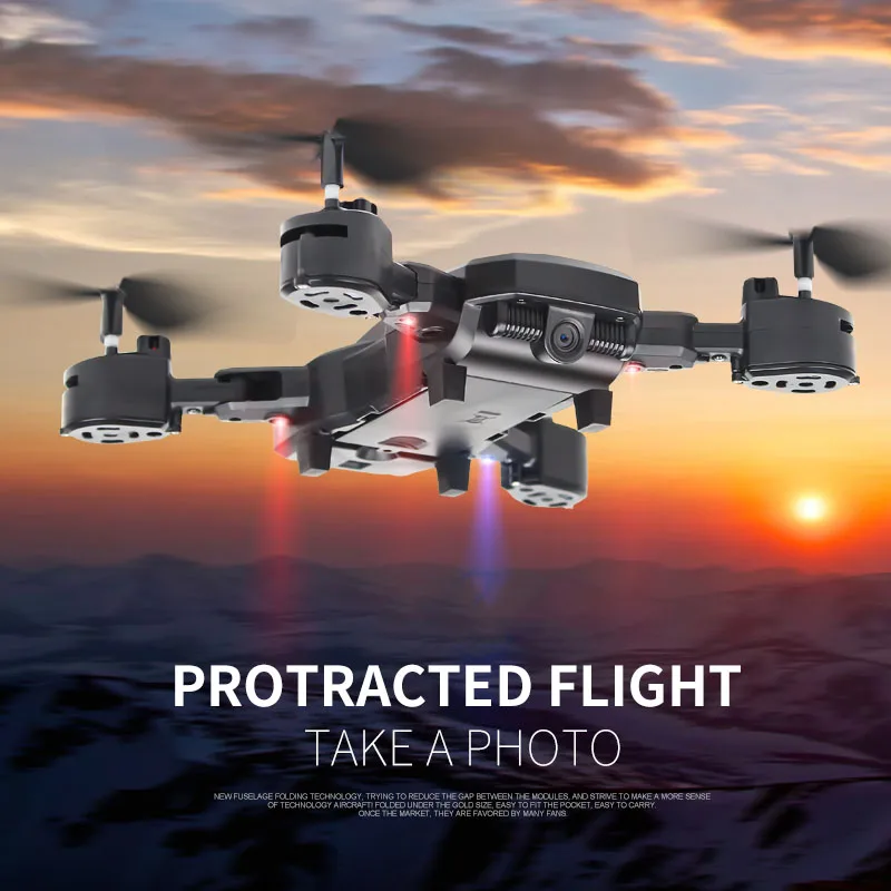 Радиоуправляемый Дрон с камерой HD 0 3 м 5 Мп складной Квадрокоптер самолет Wi Fi FPV 1080P