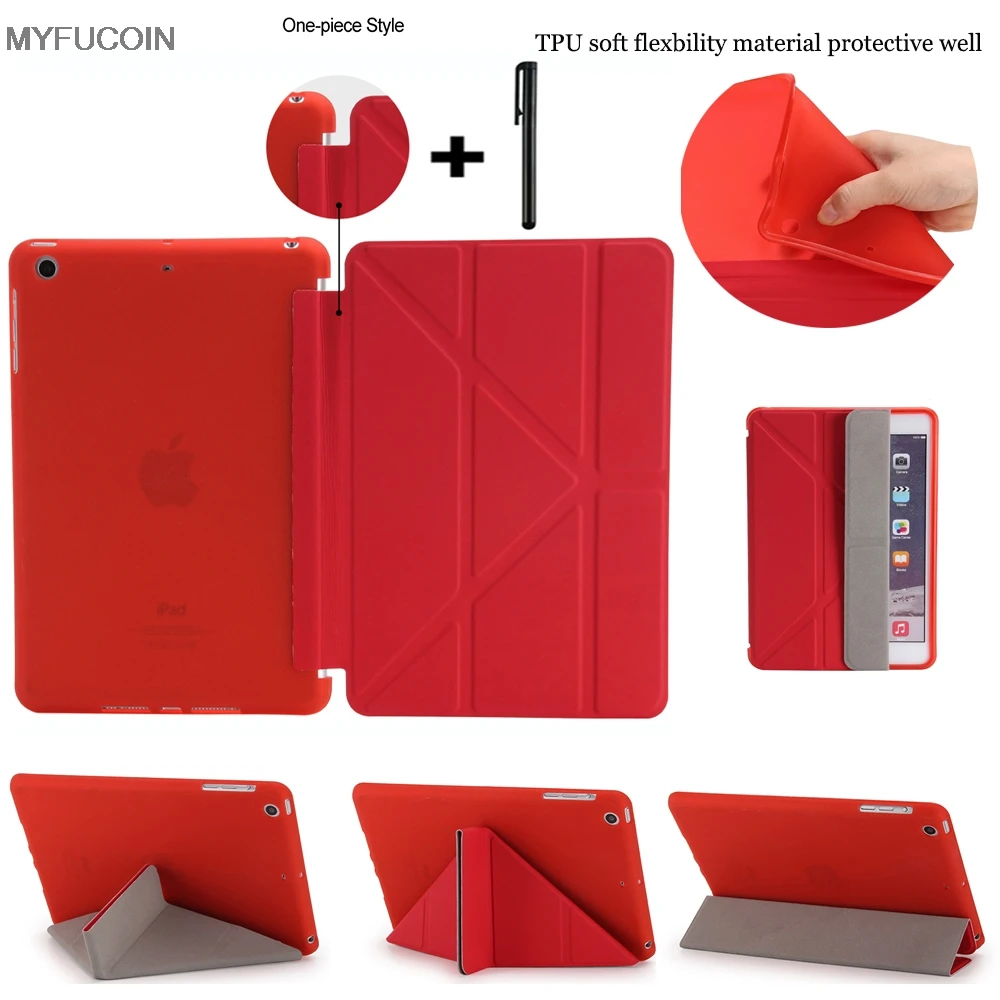 Чехол для iPad mini 3 Smart Cover 1 2 чехол TPU Мягкий гибкий материал не трескается защитный
