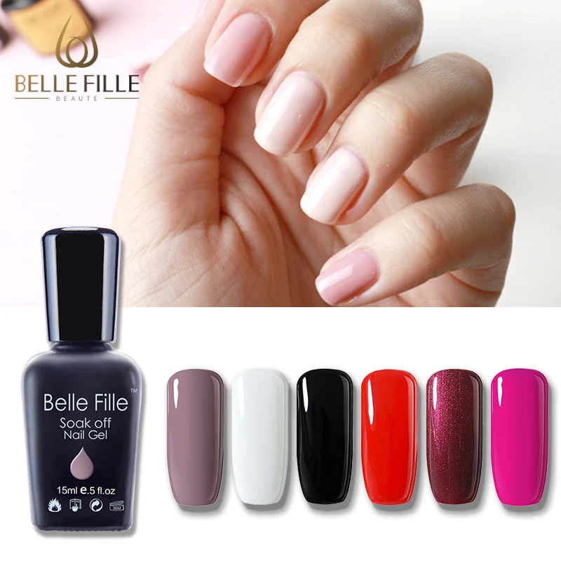 Гель лак для ногтей Belle Fille 15 мл 6 шт./компл. основа полировки Esmalte Semipermanente Prime