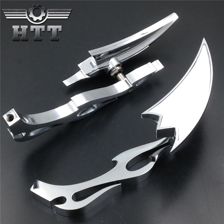 Запчасти для Мотоциклов Harley softail FatBoy Sportster CHROME бесплатная доставка|custom mirror|aftermarket