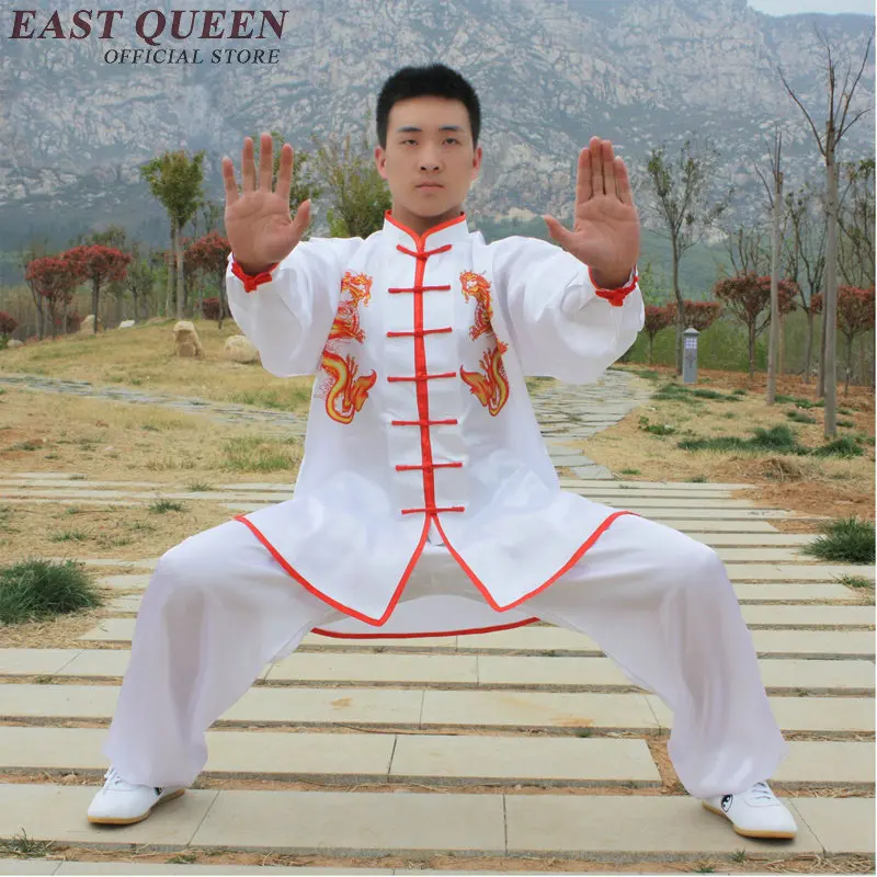 Wushu кунг-фу одежда Униформа мужской костюм в китайском стиле Дракон боевые