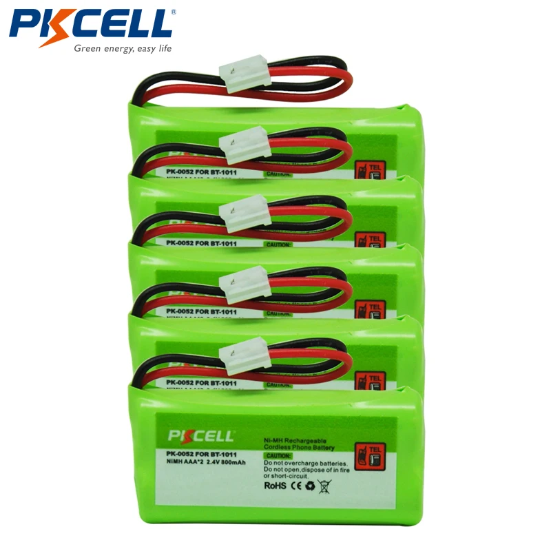 5x PKCELL аккумуляторная батарея для домашнего телефона фототехники BT1011 Vtech BT184342