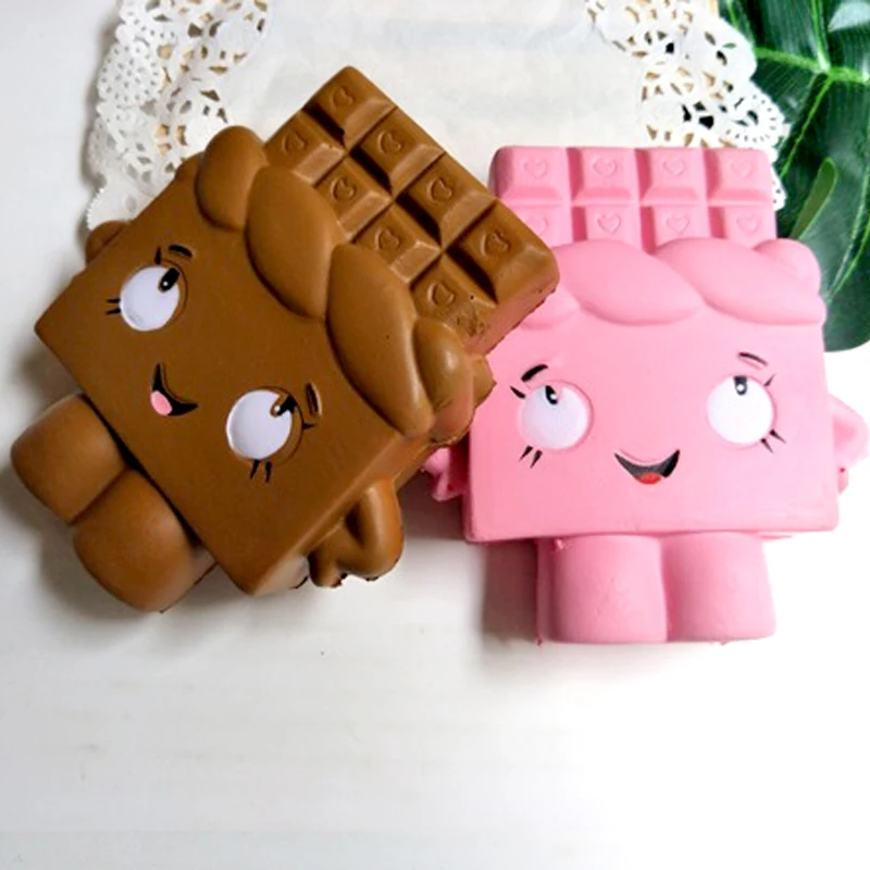 12 см Kawaii ОГРОМНЫЕ МЯГКИЕ шоколад мягкими антистресс медленно нарастающее при