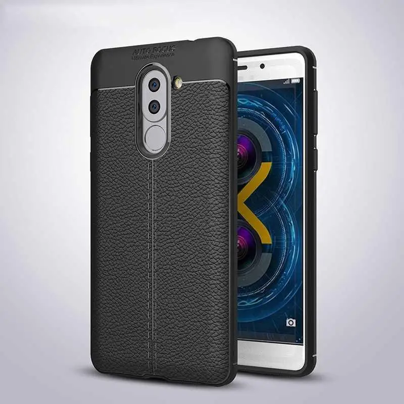 Mokoemi Модный чехол с узором Личи Ударопрочный Мягкий 5 &quotдля Huawei Honor 6X для телефона