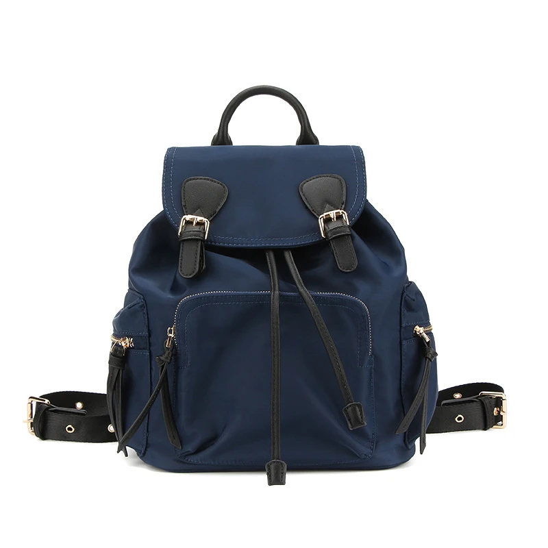 Blue Black Женский холщовый рюкзак, школьные сумки для подростков, мужская сумка через плечо для колледжа, рюкзак, Оксфорд, дорожные сумки для девочек S012 - Цвет: Blue Black
