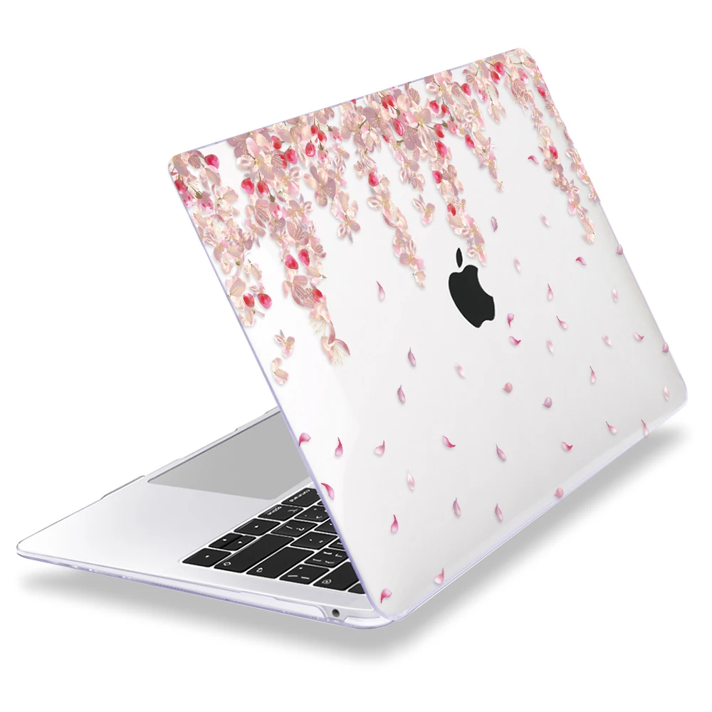 Flowers Laptop Case for Apple MacBook Pro Air Retina 11 12 13 15 Inch Touch bar Hard Cover Shell Sleeve with Free Gift