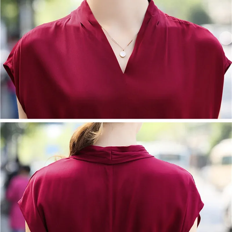 Женское шелковое платье высокого качества лето 2018 шелковые пуловеры с коротким