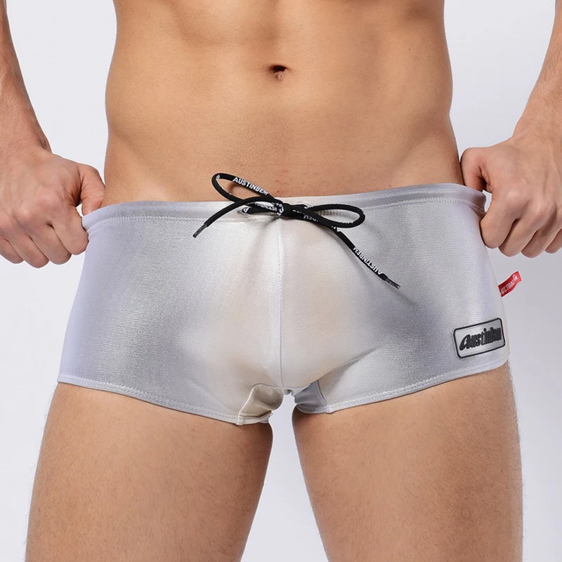Пикантные Для мужчин с заниженной талией Купальники блеск бикини купальники