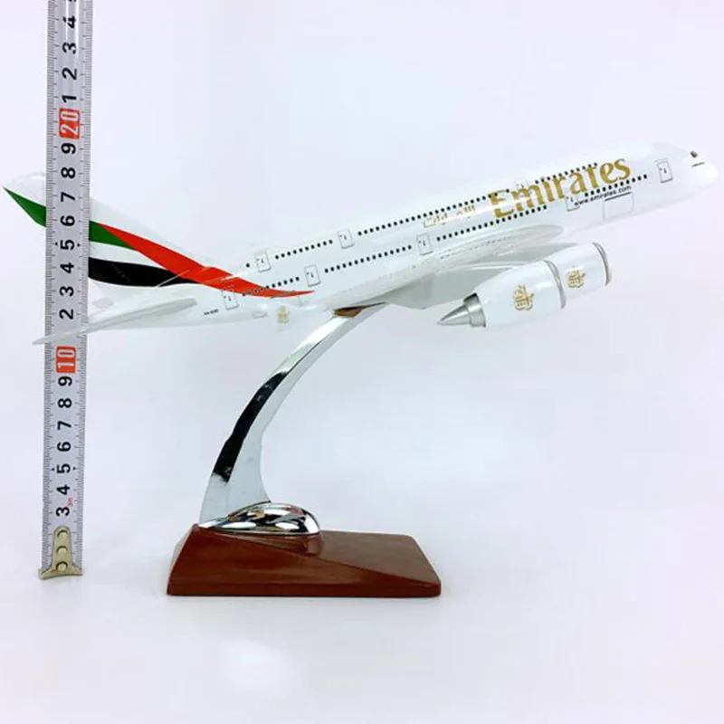 30 см/36 см 1:250 весы Airbus A380-800 модель ОАЭ авиакомпания с легированной основой самолета коллекционный дисплей