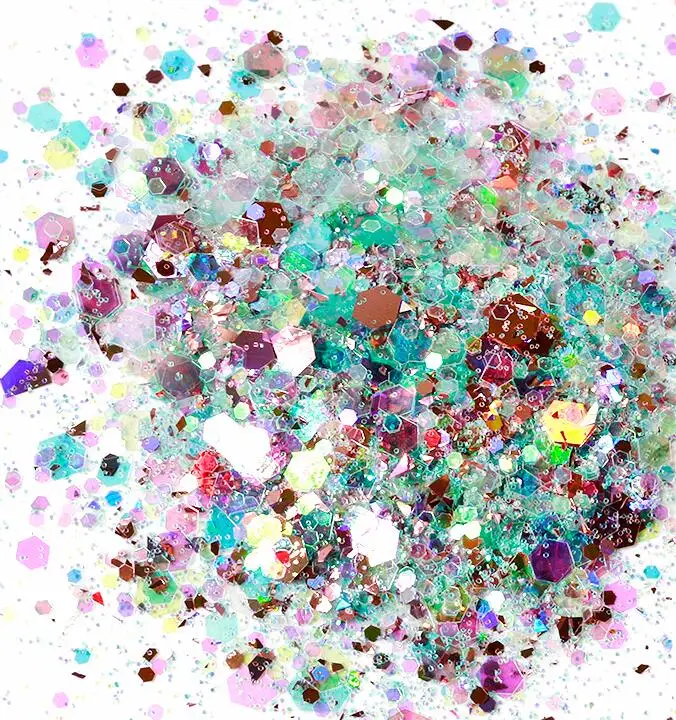 50 грамм-1 сумка(микс) голографический Единорог Dandruff зеркало хлопья гвоздь Искусство блеск ногтей Блеск переливающийся блеск/блестки/