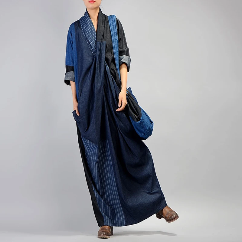 Платье женское CHICEVER Осеннее с длинным рукавом и двумя карманами | Женская одежда