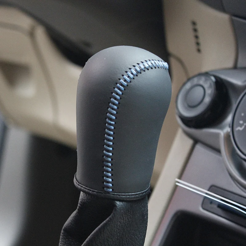 Накладка на ручку переключения передач из натуральной кожи|leather shift knob cover|shift