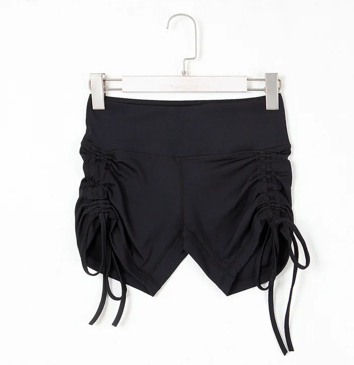 Лидер продаж Для женщин сексуальные шорты для йоги с регулируемые Галстуки