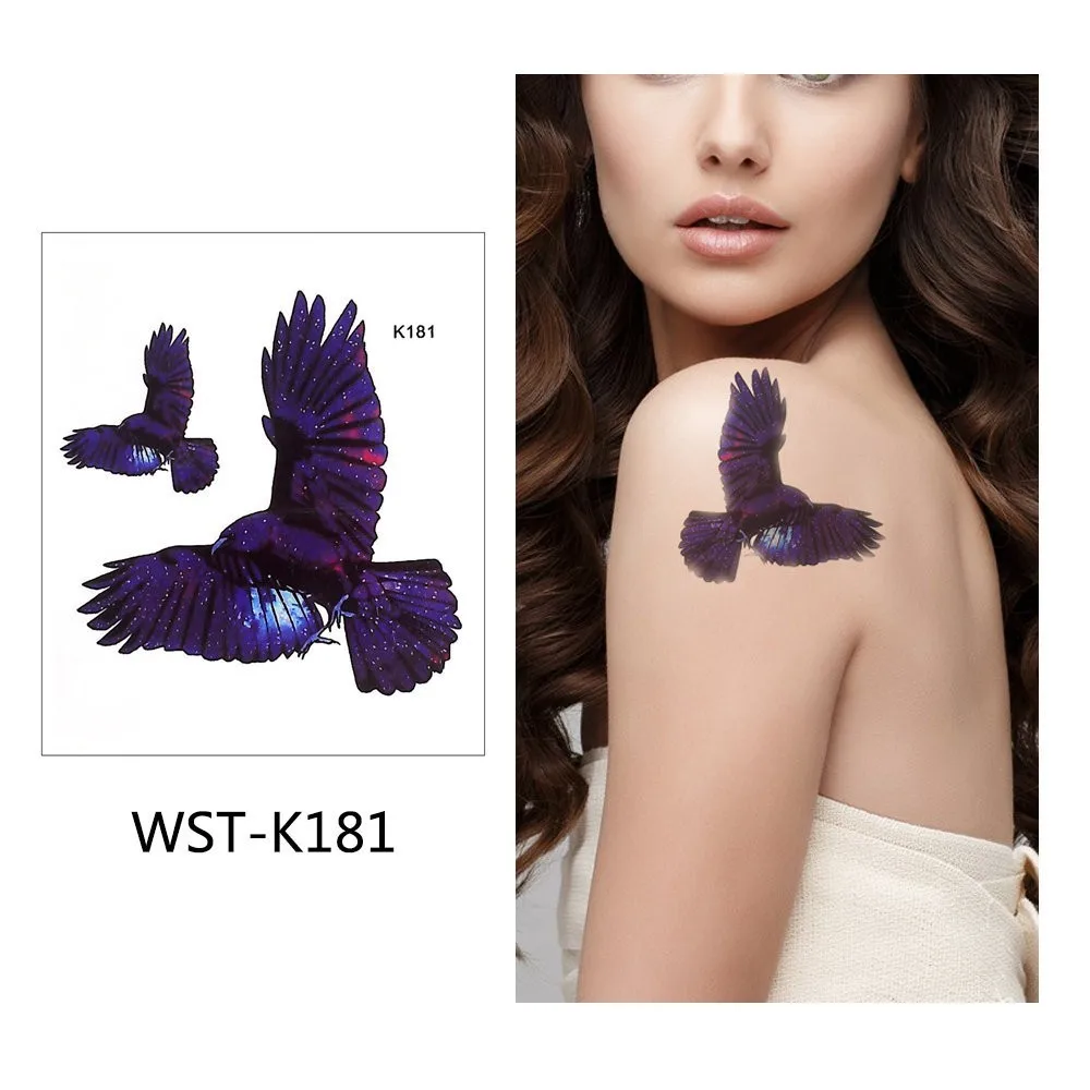 WST-K181 Glaryyears 1 лист временная татуировка наклейка красочные поддельные тату собака флеш-тату водонепроницаемый маленькое боди-арт Мужчины Женщины WST-K - Цвет: WST-K181