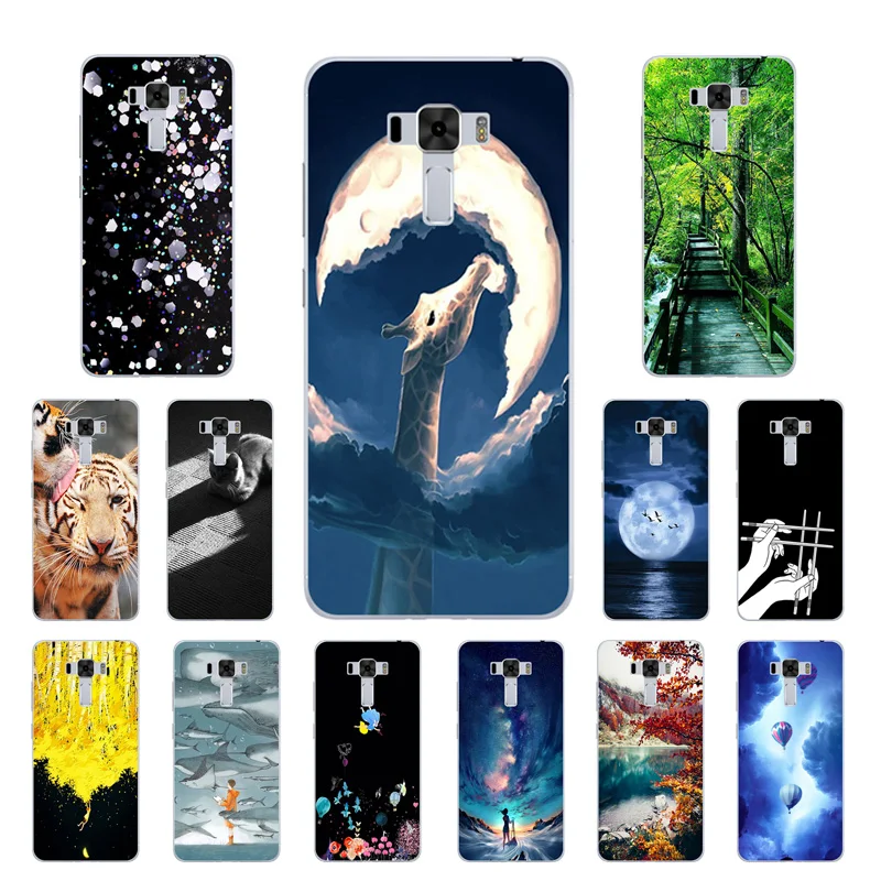 Silicon for Asus Zenfone 3 Laser ZC551KL Back Cover Mammal Printing Case shell |