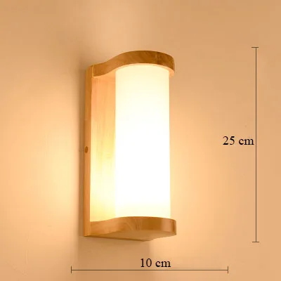 Скандинавские бра, настенные светильники, деревянные светодиодные лампы Wandlamp, стеклянная лампа, светильник, современный Лофт, Декор, для спальни, прихожей, светильники, AC90-260V - Цвет абажура: J