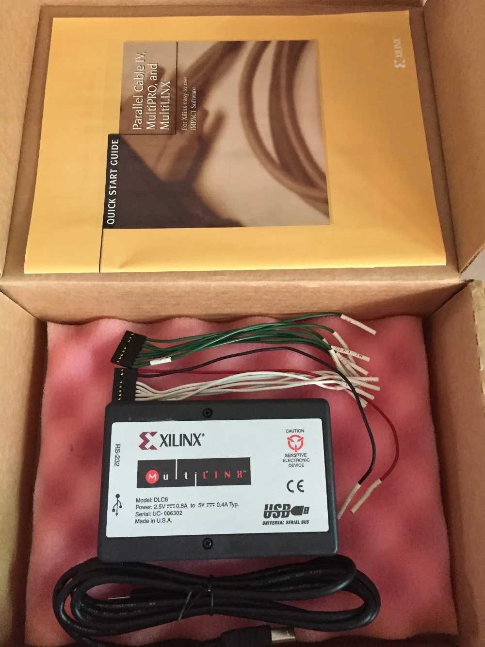 XILINX загрузчик HW MULTILINK DLC6 оригинальный программный симулятор горелка USB