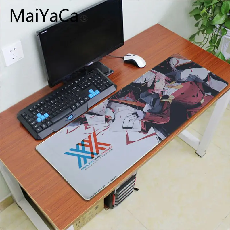 Lock Edge 30x60cm Игровой коврик для мыши Maiyaca Zero Two Darling in the FranXX для ноутбука, большой игровой коврик для мыши Lockedge alfombrilla, компьютерный коврик для геймера - Цвет: Lock Edge 30x60cm