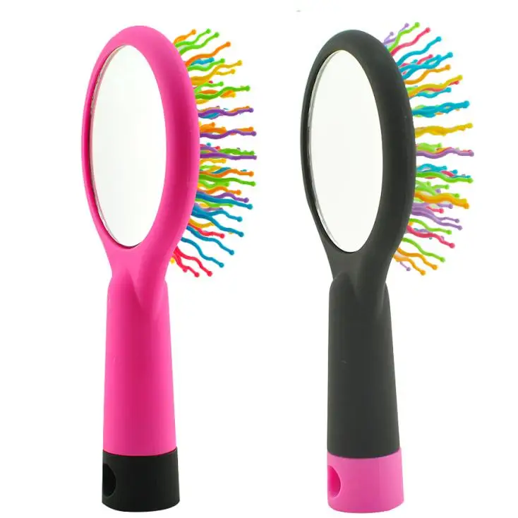 Новая Радужная S волнистая воздушная щетка для объема волос Расческа