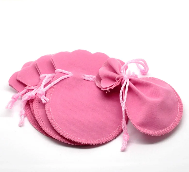 DoreenBeads вельветовые сумки ваза розовая 9 см x 7 3 (3 4/8 "x2 7/8") 2 шт. новинка