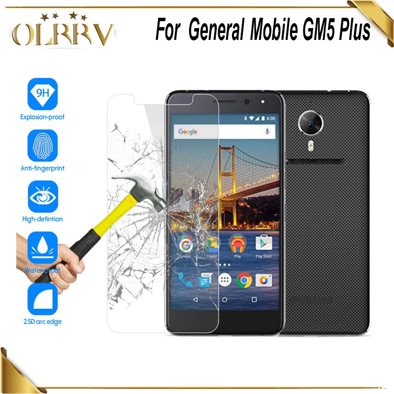 Для General Mobile GM5 Plus закаленное стекло 5 ''Переднее Защитная пленка для общего