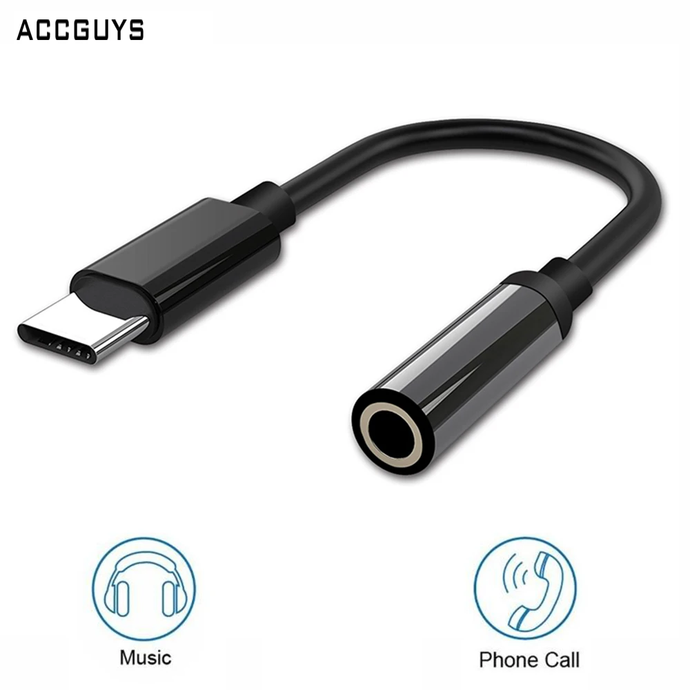ACCGUYS Тип C до 3 5 мм аудио кабель Type наушники гарнитура адаптер USB AUX для динамика Xiaomi