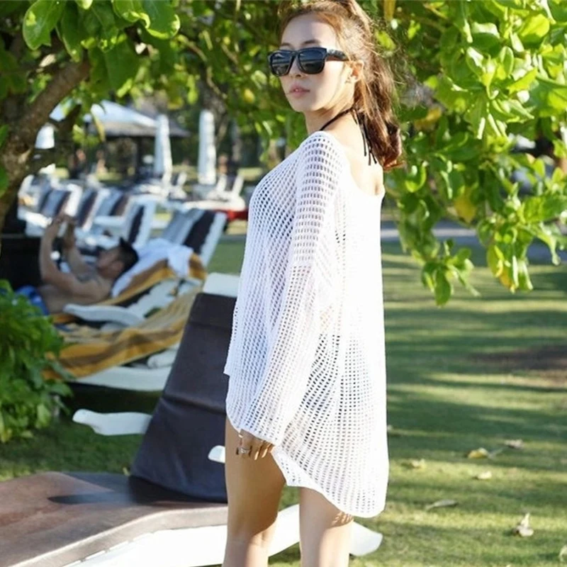 Парео новая пляжная одежда накидка белый цвет 2017 горячая Распродажа сексуальные