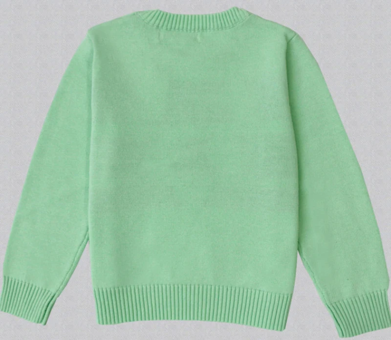 2016 г. Новая детская Свитера для девочек пуловер с круглым вырезом свитер