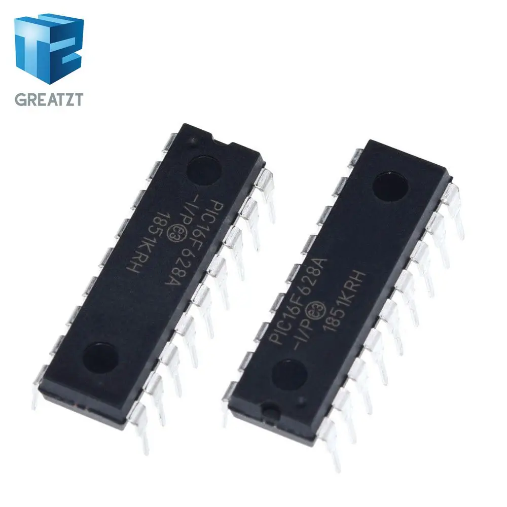 GREATZT 1 шт. PIC16F628A I/P DIP 18 PIC16F628 16F628 на основе флэш памяти 8 бит CMOS микроконтроллеры|p p| |