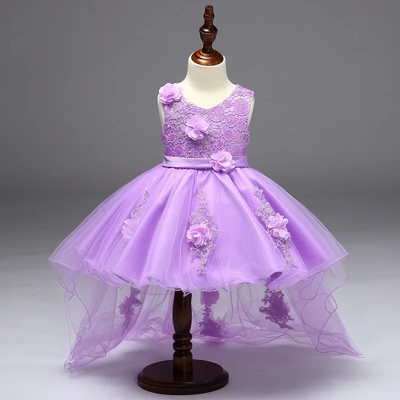 BAHEMAMI девушка Dress2018 Детская одежда хвост платье для девочек в цветочек свадебный