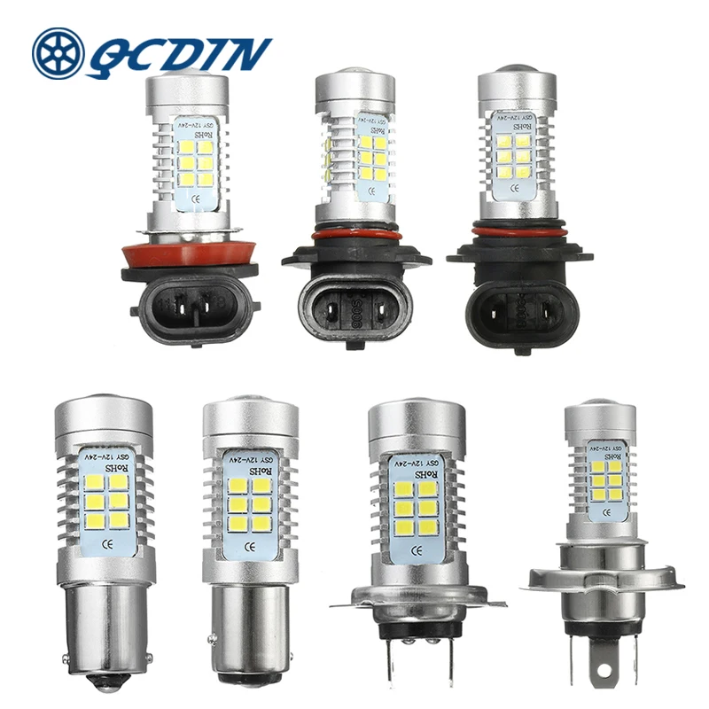 QCDIN 2 шт. автомобильный стоп светильник противотуманная фара DC 12V 6500K светодиодный