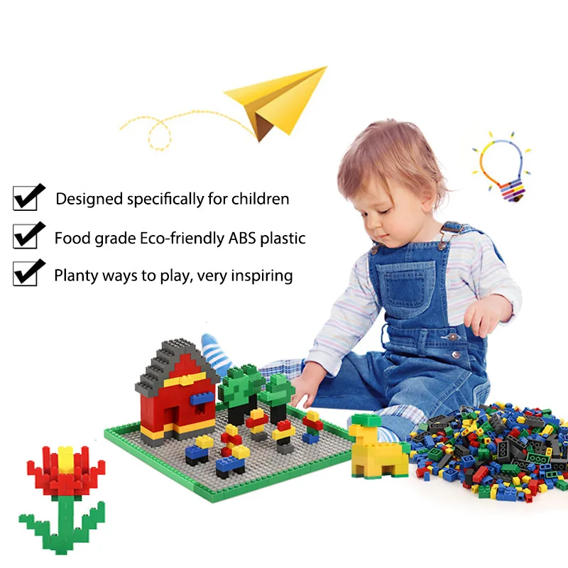 YETAA оптом несколько цветов Ассорти смешанные Строительные кирпичи Legoed DIY