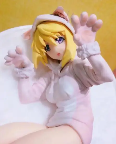 Charlotte 22 см японское сексуальное аниме-фигурка Infinite Stratos Laura Bodewig/Charlotte sleeping cat Пижама с ушками ver фигурка - Цвет: Charlotte