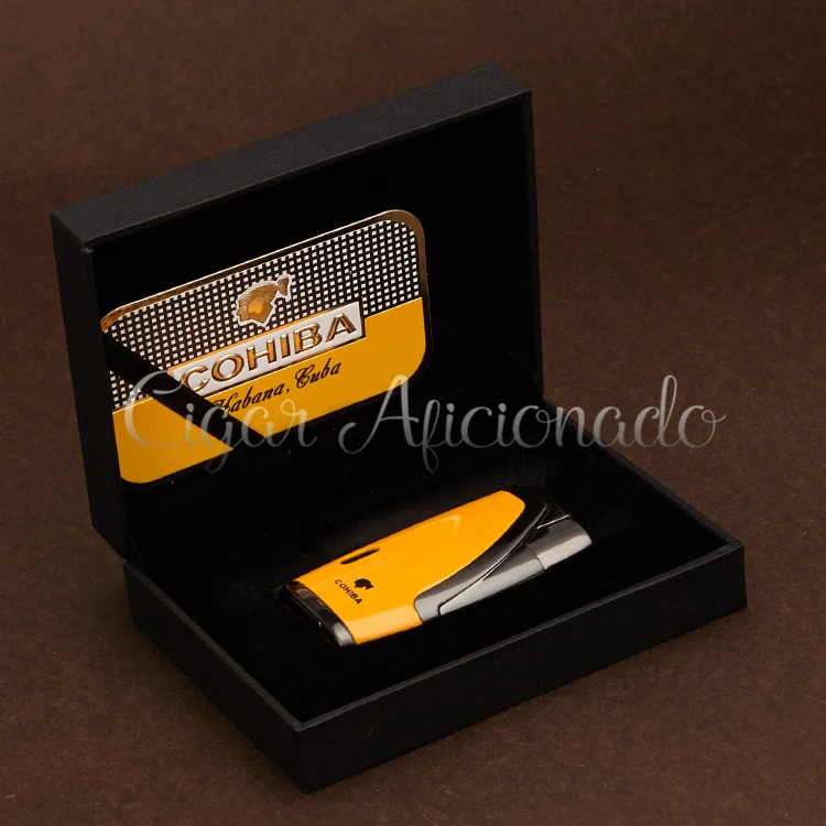 COHIBA классические гаджеты качество металла ветрозащитный двойной факел пламени