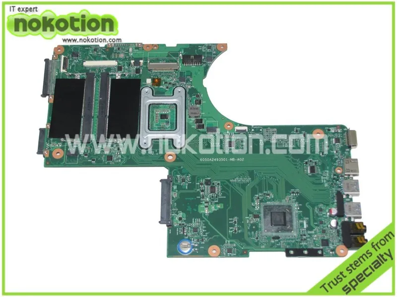 NOKOTION V000288280 материнская плата для ноутбука Toshiba Qosmio X870 X875 6050A2493501-MB-A02 HM76 HD4000 DDR3 с графикой слот